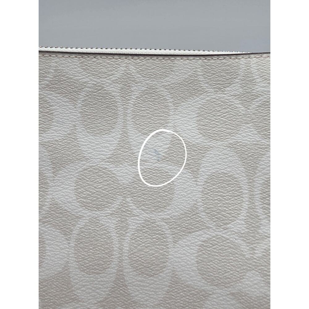 Coach Mini Rowan File Bag Crossbody Purse in Chalk White Lavender - Picture 12 of 16